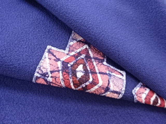  大正ロマン　抽象模様着物